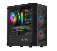 LOGIC ARAMIS ARGB boîtier mATX/mITX Mini USB 3.0 Noir sans alimentation