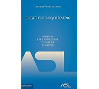 Logic Colloquium '96 – Actes du colloque, San Sebastián (Espagne) 9–15 juillet 1996