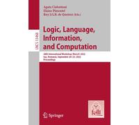 Logic, Language, Information, And Computation