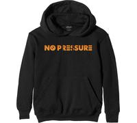 Logic - "No Pressure" Sweat à capuche Imprimé au dos pour homme/femme Unie RO8754 (L) (Noir)
