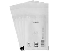 LOGIC PACK 1000 Enveloppes à Bulles Blanches A1 120 x 175 mm, Pochettes Matelassées d'Expédition Auto-Adhésives, Film Bulles 50µm Ultra-Résistant et Indéchirable pour Petits Colis, au format DIN A6