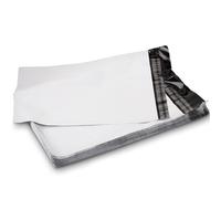 LOGIC PACK 200 Enveloppes Plastique Expédition 40x50 cm - Pochette Envoi Colis Vinted Blanche - Sac Expédition Imperméable et Indéchirable - Emballage pour Vêtements et Chaussures