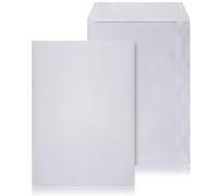 LOGIC PACK 25 Enveloppes B5 Blanches, 176 x 250 mm, 80g, Autocollante