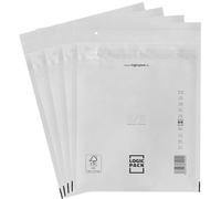 LOGIC PACK 300 Enveloppes à Bulles Blanches E5 240 x 275 mm, Pochettes Matelassées d'Expédition Auto-Adhésives, Film Bulles 50µm Ultra-Résistant et Indéchirable pour Petits Colis, au format DIN B5