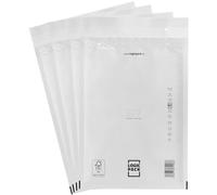 LOGIC PACK 300 Enveloppes à Bulles Blanches G7 250 x 350 mm, Pochettes Matelassées d'Expédition Auto-Adhésives, Film Bulles 50µm Ultra-Résistant et Indéchirable pour Petits Colis, au format DIN A4