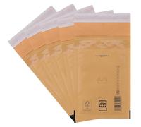 LOGIC PACK Enveloppe Bulle Enveloppes matelassées marron A1 120 x 175 mm, pochettes d’expédition autocollantes avec film à bulles, format DIN A6