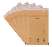 LOGIC PACK Enveloppe Bulle Enveloppes matelassées marron D4 200 x 275 mm, pochettes d’expédition autocollantes avec film à bulles, format DIN B5