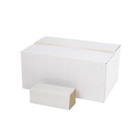 LOGIC PACK Essuie-mains Papier Recyclé 1 Pli - 10000 Feuilles - Pliage en V (Zig-Zag) pour Distributeurs Standards - Gris - 25x21 cm - Écologique et Résistant