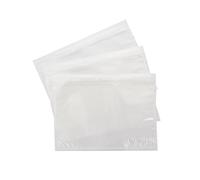 LOGIC PACK Pochettes documents autocollantes DIN C6 135x175 mm Transparent - 1000 pièces, sans impression, en plastique LDPE, pour factures et bons de livraison