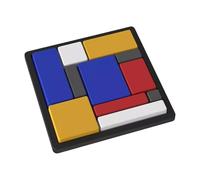 Logic Puzzle Game - 5.31 inch Blocks Brain Teaser Toy | ABS STEM Tangram Jigsaw 88 Challenge Educational Thinking Puzzle 4 Difficulty Levels Kids Learning Toy Boys Girls Preschool Kindergarten Gift