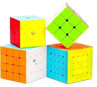 Logica Giochi Art. Lot de 4 cubes magiques et rapides - Set 4 en 1 - Cube magique - Cube 2 x 2 - Cube 3 x 3 - Cube 4 x 4 - Cube 5 x 5 - Set & paquets