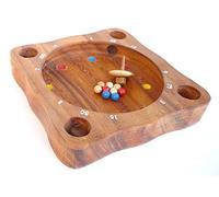 Logica Giochi Art. Roulette tyrolienne - Roulette en Bois de qualité Teck - Jeu de société multijoueur