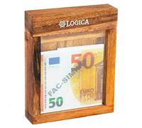 Logica Jeux Art. Coffre-Fort avec Astuce M - Casse-Tête en Bois Précieux - Boîte Secrète - Difficultè 5/6 Incroyable - Collection Leonardo da Vinci