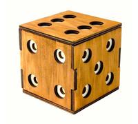 Logica Jeux Art. Coffret Cube Énigmatique - Casse-Tête en Bois - Coffret Secret - Difficultè 5/6 Incroyable - Collection Leonardo da Vinci