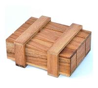 Logica Jeux Art. Coffret de Pandore M - Boîte Secrète - Difficultè 3/6 Difficile - Casse-Tête en Bois Précieux - Collection Leonardo da Vinci