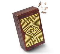 Logica Jeux Art. Coffret Labyrinthe - Casse-Tête en Bois - Coffret Secret - Difficultè 5/6 Incroyable - Collection Leonardo da Vinci