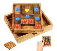 Logica Jeux Art. Fuite de la Prison - Khun Phaen - Klotski - L'Âne Rouge - Casse-têtes en Bois Précieux - 16 Jeux en 1 - Difficultés Mixtes