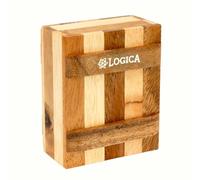 Logica Jeux Art. Le Coffret Zèbre - Boîte Secrète - Difficultè 3/6 Difficile - Casse-Tête en Bois - Collection Leonardo da Vinci