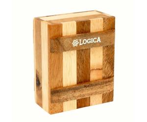 Logica Jeux Art. Le Coffret Zèbre - Boîte Secrète - Difficultè 3/6 Difficile - Casse-Tête en Bois - Collection Leonardo da Vinci