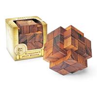 Logica Jeux Art. Mega Pierre Molaire - Casse-Tête en Bois Precieux 3D - Difficulté 5/6 Incroyable - Collection Leonardo da Vinci