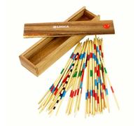 Logica Jeux Art. Mikado - Jeu de Tables en Bois - Jeu De Société - Bois du Teck/Samena - Baguettes en Bamboo
