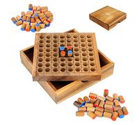 Logica Jeux Art. Othello - Jeu de Societé en Bois Précieux - Jeu de Strategie pour 2 Jouers - Version de Voyage