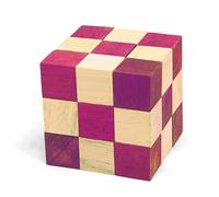 Logica Jeux Art. Serpent Rouge - Casse-tête 3D en Bois - Difficulté 4/6 Extrême - Collection Leonardo da Vinci