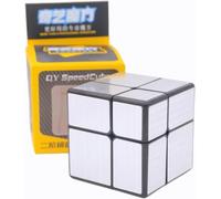 Logica Jeux - Cube Magique 2x2 Cube Miroir - Puzzle logique - Cube modifié - Speedcubing - Version Or/Argent - Jeux d'intelligence