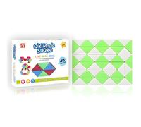 Logica Jeux - Cube Serpent Magique 48 Pièces - Jouets créatifs - Cadeau pour Enfants - Puzzle coloré - Jeux manuels - Loisirs Enfants (Vert)