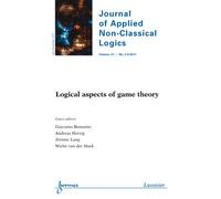 Logical aspects of game theory journal of applied nonclassic - Bonanno - Hermes Science Publications - broché - Livre