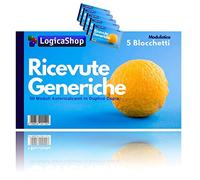 LogicaShop Modulistica Blocs de recettes génériques en double copie, auto-pilotes, bulletaires de courses, programmes généraux, modules reçus par Générique Consegne, livret de pages (5)