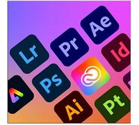 Logiciel-Adobe Creative Cloud All App 1 AN - 1 To de stockage cloud- Support 2 appareils PC/Mac/Mobile
