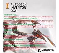 Logiciel - AUTODESK - Inventor Professional 2021 - Licence d'un an - Livraison numérique - Français disponible