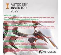 Logiciel - Autodesk - Inventor Professional 2022 - Licence éducative - Livraison numérique - 1 an