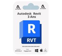 Logiciel - Autodesk - Revit 2022-2027 - Licence 3 Ans - Windows Mac - Activation par Mail