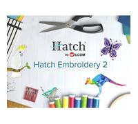 Logiciel de broderie - CROSSHATCH - Hatch 2 - Licence unique - Compatible Windows 10 - Facile à utiliser