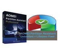 Logiciel de gestion de disque - AOMEI - Partition Assistant Unlimited 10 - Multi-langues - Préactivé - 228 Mo