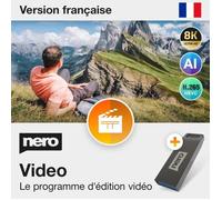 Logiciel de montage vidéo - GENERIC - Nero Video 2025 - Clé USB - Licence perpétuelle - Montage 8K/4K/HD