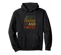 Logiciel Dev Cat Coffee Code télétravail Sweat à Capuche