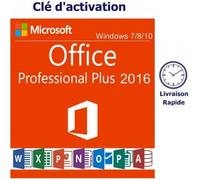 Logiciel - Microsoft - Office 2016 professionnel Pro Plus - Clé Licence d'activation