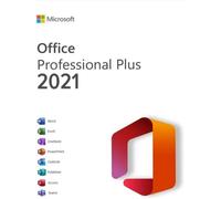 Logiciel - Microsoft - Office 2021 Professionnel Plus - 5 PC - Licence à vie - Téléchargement