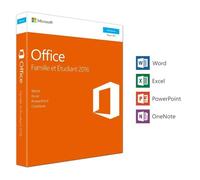 Logiciel - Microsoft - Office Famille et Etudiant 2016 - Windows 10 - Téléchargement - Applications bureautiques