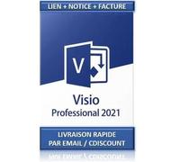 Logiciel - Microsoft - Visio 2021 Professionnel - 1 PC - Téléchargement - Activation Internet