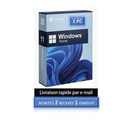 Logiciel - Microsoft - Windows 11 Famille - Clé d'activation - 1 PC - Licence authentique