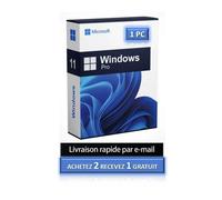 Logiciel - Microsoft - Windows 11 Pro - Clé d'activation - Livraison rapide - 1 PC