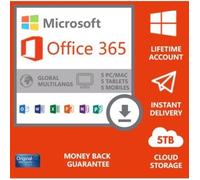 Logiciel Utilitaire - Microsoft - Office 365 Home - 5 Utilisateurs - Téléchargement - Windows 10