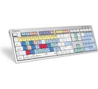 Logickeyboard ALBA - Pleine taille (100%) - USB - Interrupteur à clé en ciseaux - ?ŽERTY - Argenté