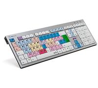 Logickeyboard Avid Media Composer USB QWERTZ Allemand Aluminium - Claviers (Standard, Avec fil, USB, QWERTZ, Aluminium)