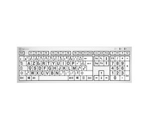 LogicKeyboard - Clavier pour XL-Print Alu Black on White FR (PC/Slim)