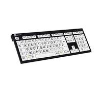 LOGICKEYBOARD Clavier XL-Print Nero Black on White PC/FR Azerty